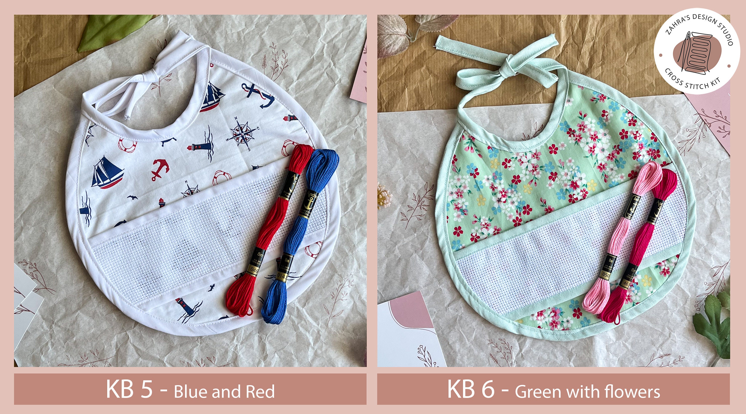 Cross Stitch Bib Kit Blank Baby Bib for Cross Stitch Aida Etsy