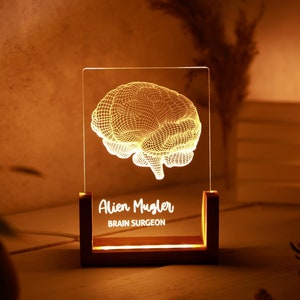 Psychology Student Graduation Gift - Neurology Art - Led Lights Sign - Anatomical Brain Lamp - Perfect Gift for Student - Brain Led Lamp