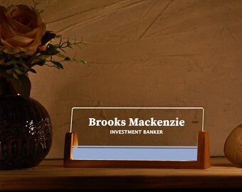 Personalized Name Plate: Modern Design Personalized Office Desk Name Plate For doctor and other professions gift,Office Decor for Men/Women