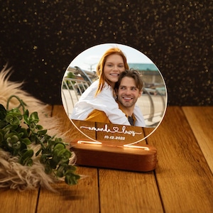 Personalized Photo Gift for Couple - 1st 5th 10th Anniversary Gift - Engagement Wedding Gifts - Valentines Gift - Christmas Gift for Couples