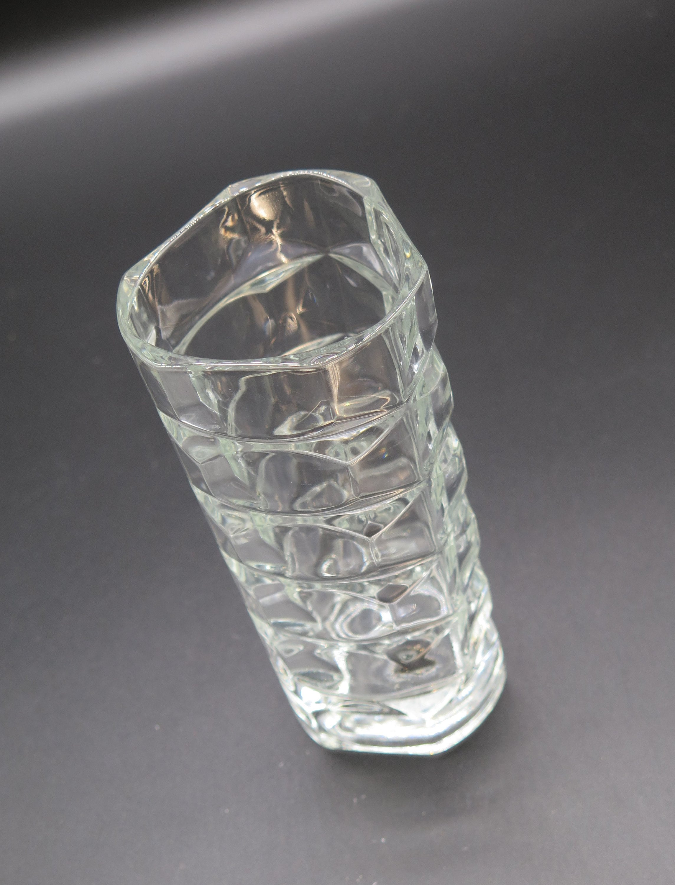 Vintage Crystal Glass Vase by Luminarc, France a Windsor J G Durand