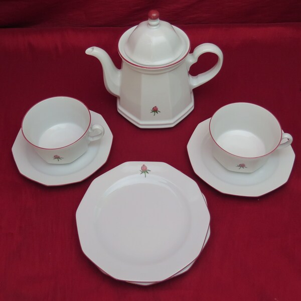 Rosebud Teapot Etsy