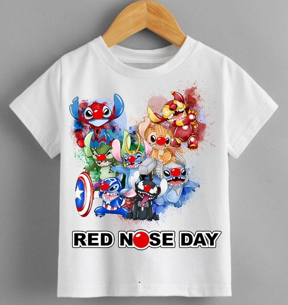 kids red nose t shirts