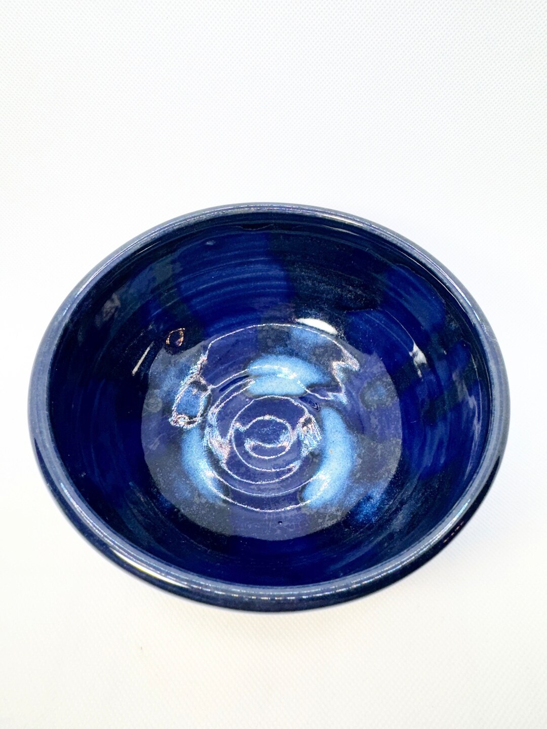 Blue Ceramic Bowl Hand Thrown Pottery - Etsy