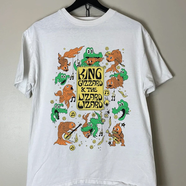 KGLW Fishie Hooks Vintage T shirt, King Gizzard And The Lizard Wizard PetroDragonic Apocalypse Rock Band 90s Vintage tshirt for fans