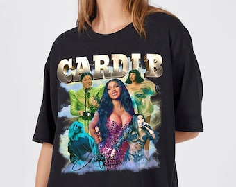 Cardi B Invasion of Privacy Bootleg Rap T Shirt, Cardi B 90s t shirt, Cardi B gooit microfoon grappig shirt, rapper hiphop shirt, streetwear