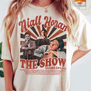 Niall Horan The Show Album 2023 Retro shirt, Niall Horan Vintage 90s T Shirt, One Direction t shirt, Niall Horan 1D singer music t shirt