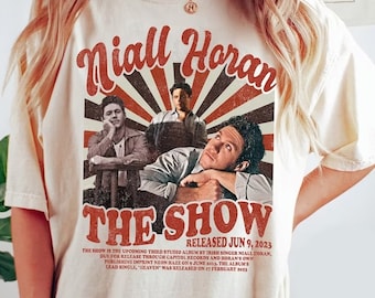 Niall Horan The Show Album 2023 Retro Shirt, Niall Horan Vintage 90er Jahre T-Shirt, One Direction T-Shirt, Niall Horan 1D Sänger Musik T-Shirt