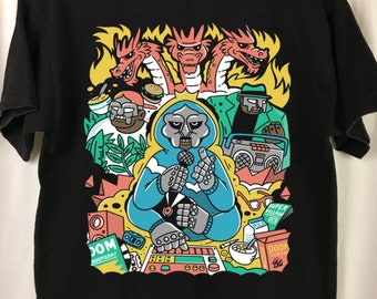 MF Doom and Friends shirt, MF Doom Vintage 90s Shirt, King Geedorah Shirt, Doomsday Rapper Hip hop shirt, Mf Doom Madvillain 90s Vintage