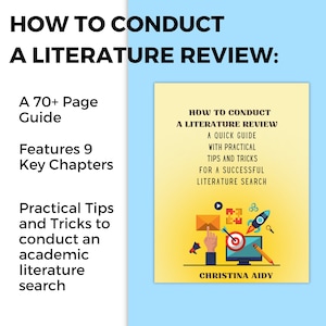 How to Conduct a Literature Review Guide | Student Help | Successful Academic Literature Search | For Thesis, Dissertation, Research Project