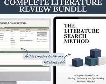 Literatuuroverzicht: compleet onderzoeks- en schrijfpakket | Stapsgewijze handleiding en dashboard voor artikeltracking
