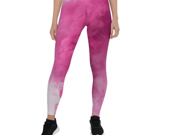 Leggings Ensidion (impression intégrale) - Rose fumé