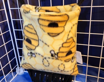 Bees Cuddle Pouch With Blanket and Hooks