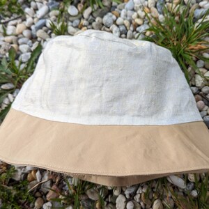 Hemp bucket hat, Linen bucket hat, eco-friendly hat, handmade hat, Fashion Bucket Hat, Women Hat, Adult Unisex Bucket hat image 5