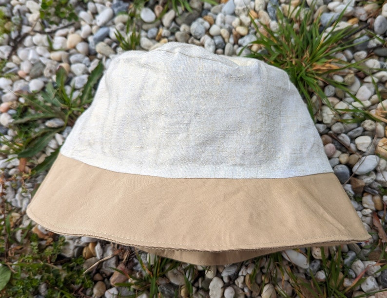 Hemp bucket hat, Linen bucket hat, eco-friendly hat, handmade hat, Fashion Bucket Hat, Women Hat, Adult Unisex Bucket hat image 5