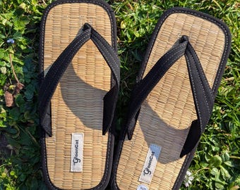 Herren-Hausschuhe mit Zimtduft für den Sommer - Natürlicher Seegras-Hausschuh