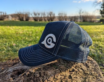 Czapka z daszkiem z konopi: granatowa czapka sportowa, regulowana czapka letnia