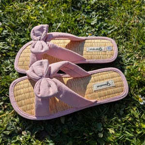 Handmade Linen Straw Slippers: Cinnamon Aroma, Non-Slip Seagrass