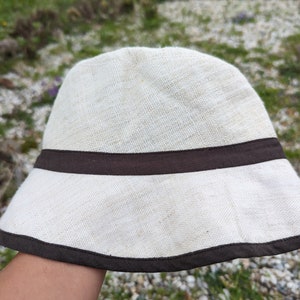 Hemp bucket hat, Linen bucket hat, eco-friendly hat, handmade hat, Fashion Bucket Hat, Women Hat, Adult Unisex Bucket hat image 3