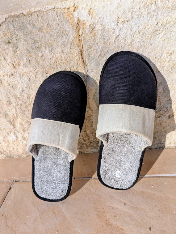 Pantofole Donna E Uomo Con Soletta In Cotone-lino - Ciabatte Aperte Lavabili, Antiscivolo, Per Casa E Viaggio (taglie EU 36-45)