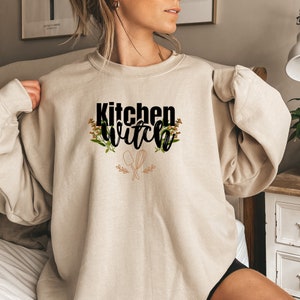 Kitchen Witch Sweater, Cozy Kitchen Witch Shirt, Kitchen Witch Apparel, Cute Kitchen Witch Shirt, Magical Types, Witchy Ways