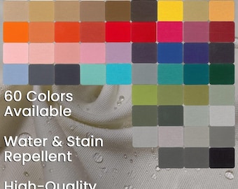 Water Repellent Cotton Duck Linen Fabric - Upholstery Canvas by the Yard