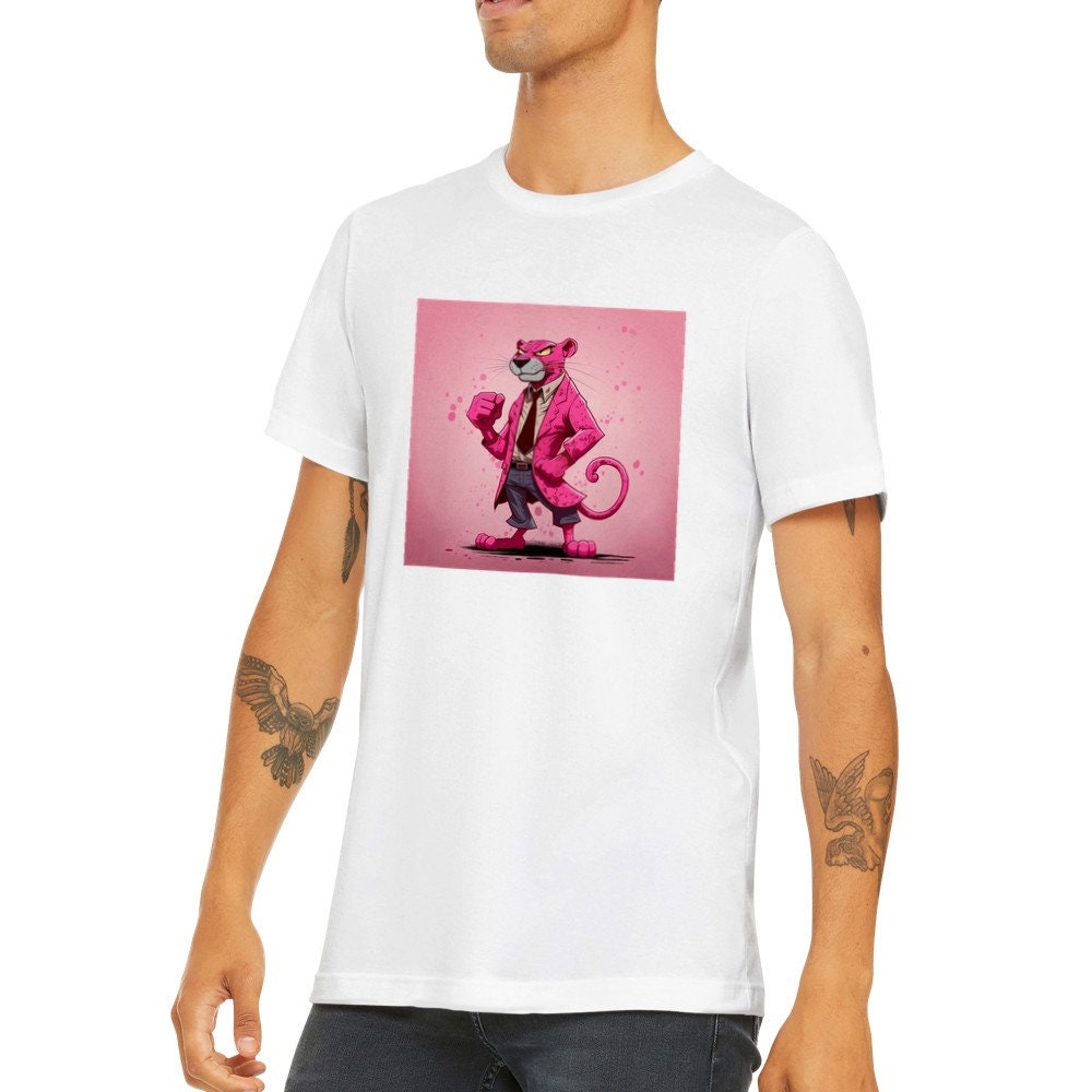Pink Panther Basketball Vintage 1980 Original T-Shirt Iron On Glitter  Transfer