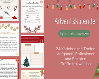 Adventskalender - Adventkalender - Download - digital - PDF - last Minute