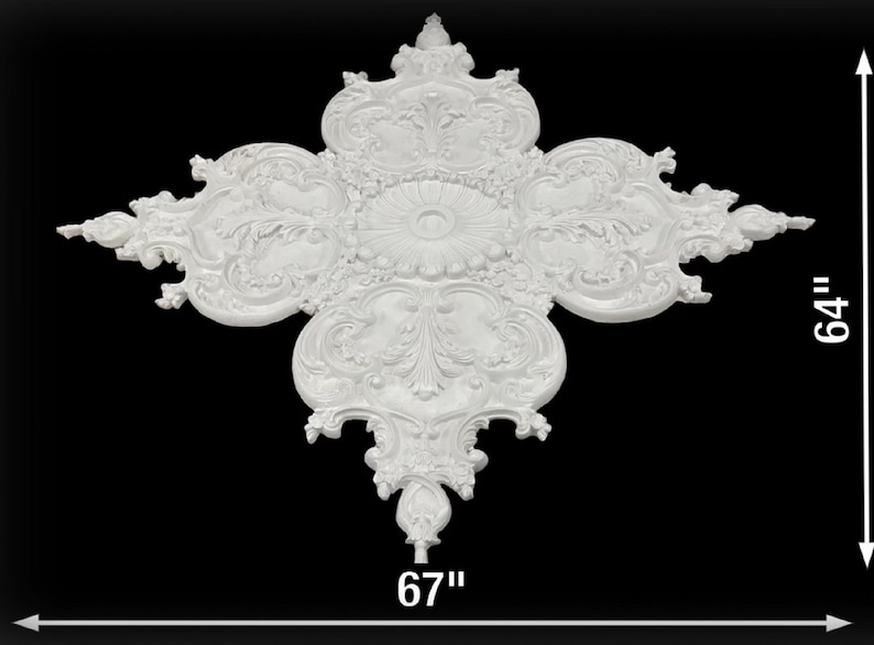 Plaster Ceiling Medallion Etsy