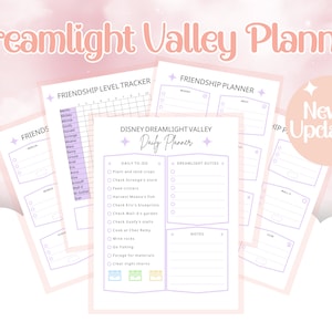 Dreamlight Valley Planner | Dreamlight Valley Guide | Cozy Gaming Guide | Cozy Gamer Planner PDF | Dreamlight Valley PDF