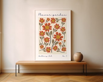 Matisse Flower Market Print: Boho Botanical Wall Art (Digital Download)