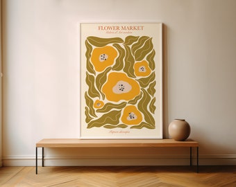 Henri Matisse Style Floral Print, Modern Home Decor (Digital Download)