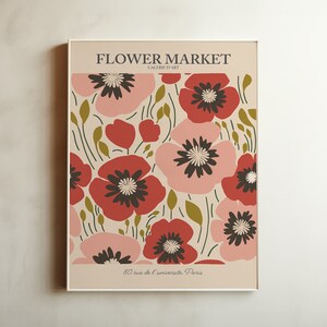 Flower Market Prints, Matisse Cut Out, Digital Download, Flower Poster, Matisse Flower Poster, Matisse print, Matisse Printable Home Decor.