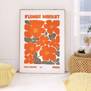 Matisse Flower Market Poster: Boho Floral Print (Digital Download)
