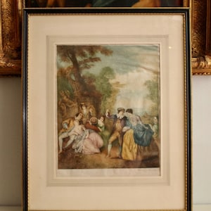 W J ALLINGHAM, Coloured Stipple Engraving, Pencil Signed, Ltd Edition