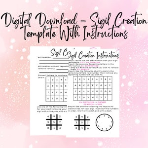 Sigil Creation Template - Digital Download