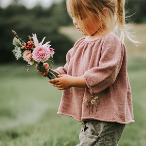 Bell blouse breipatroon PDF kinder gebreide blouse 1 - 11 jaar Duits DUITS