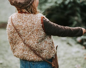 Mellow Vest Kids GERMAN Knitting Pattern Vest