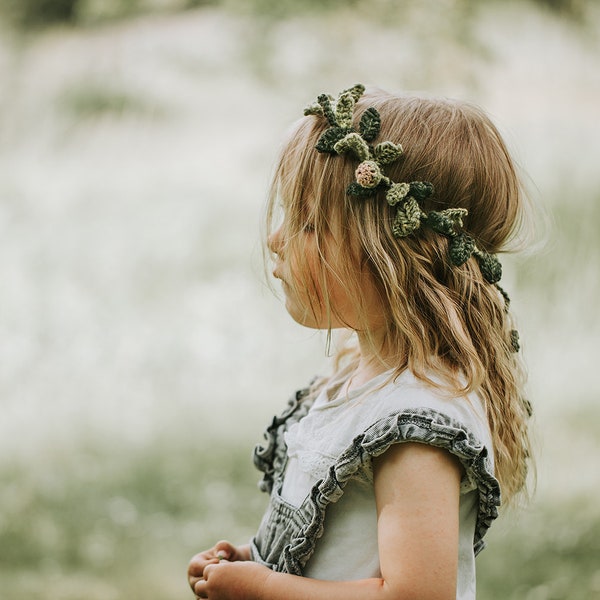 Couronne de feuilles Midsommar PDF modèle de crochet allemand