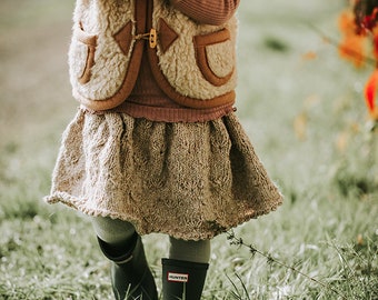 Skirt meadow flower knitting instructions children