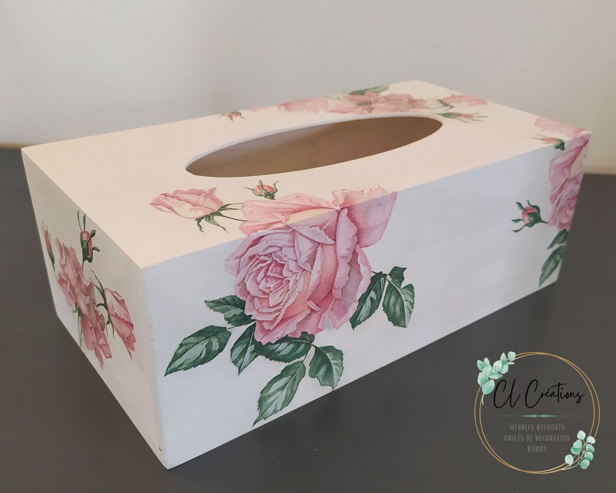 Wooden Tissue Box Hand-decorated and Varnished - Etsy
