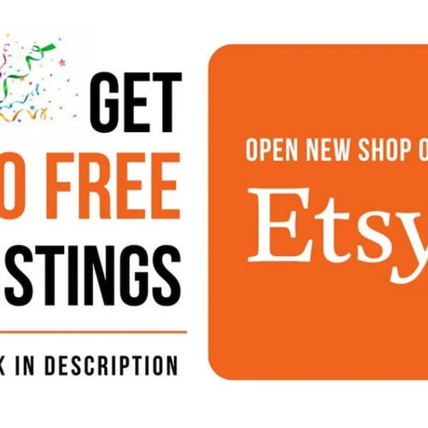 Etsy Free Listings 40 Free Etsy Listings List 40 Product free 40 Listing Credit Get Free Listing Link To Open Etsy Store, Free Listing