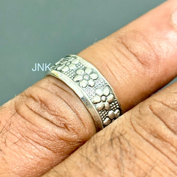 Bague fleur en argent sterling alliance florale France