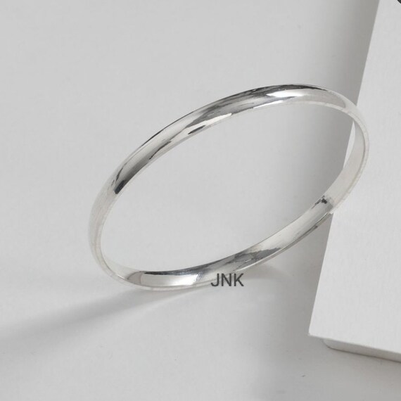 925 Silver Bangle Bracelet, Silver Bangle, Simple Bangle 925 Silver Bangle Bracelet, Silver Bangle, Simple Bangle