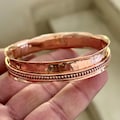Hammered Copper Spinner Bangle - Handcrafted Artisan Bangle
