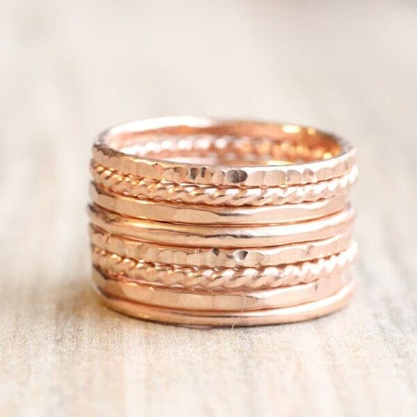 Hammered Copper Ring - Etsy