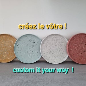 custom concrete and terrazzo tray