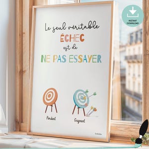 Plakat motywacyjny z cytatem logopedy-prezent dla terapeuty zajęciowego, sztuka ścienna psychologa, wystrój biura terapii w języku francuskim