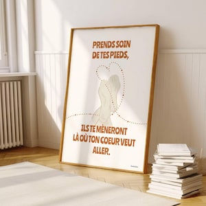 Podiatrist Quote Poster, French Wall Art, Podiatrist Office Decorative Poster - Podiatrist Gift, Wall Decor Gift