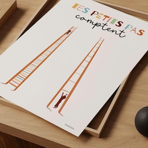 Wanddruck Logopäde auf Französisch, Motivationsposter, Geschenk für Ergotherapeuten, Psychologe Wandkunst, Therapiebüro Dekor